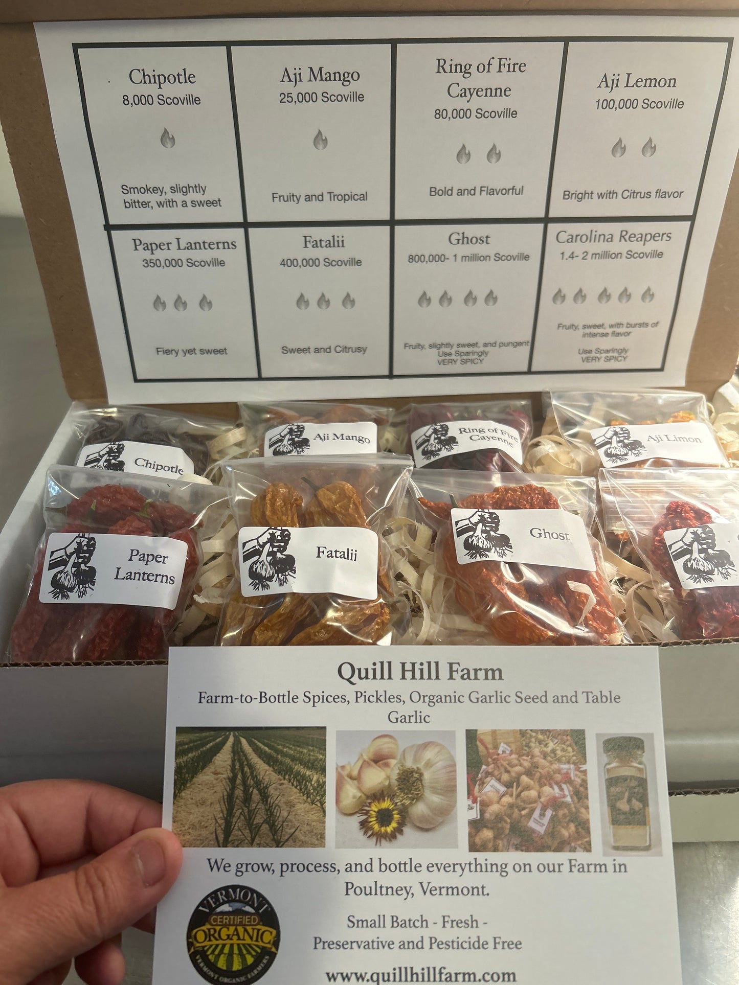 Spicy peppers gift box