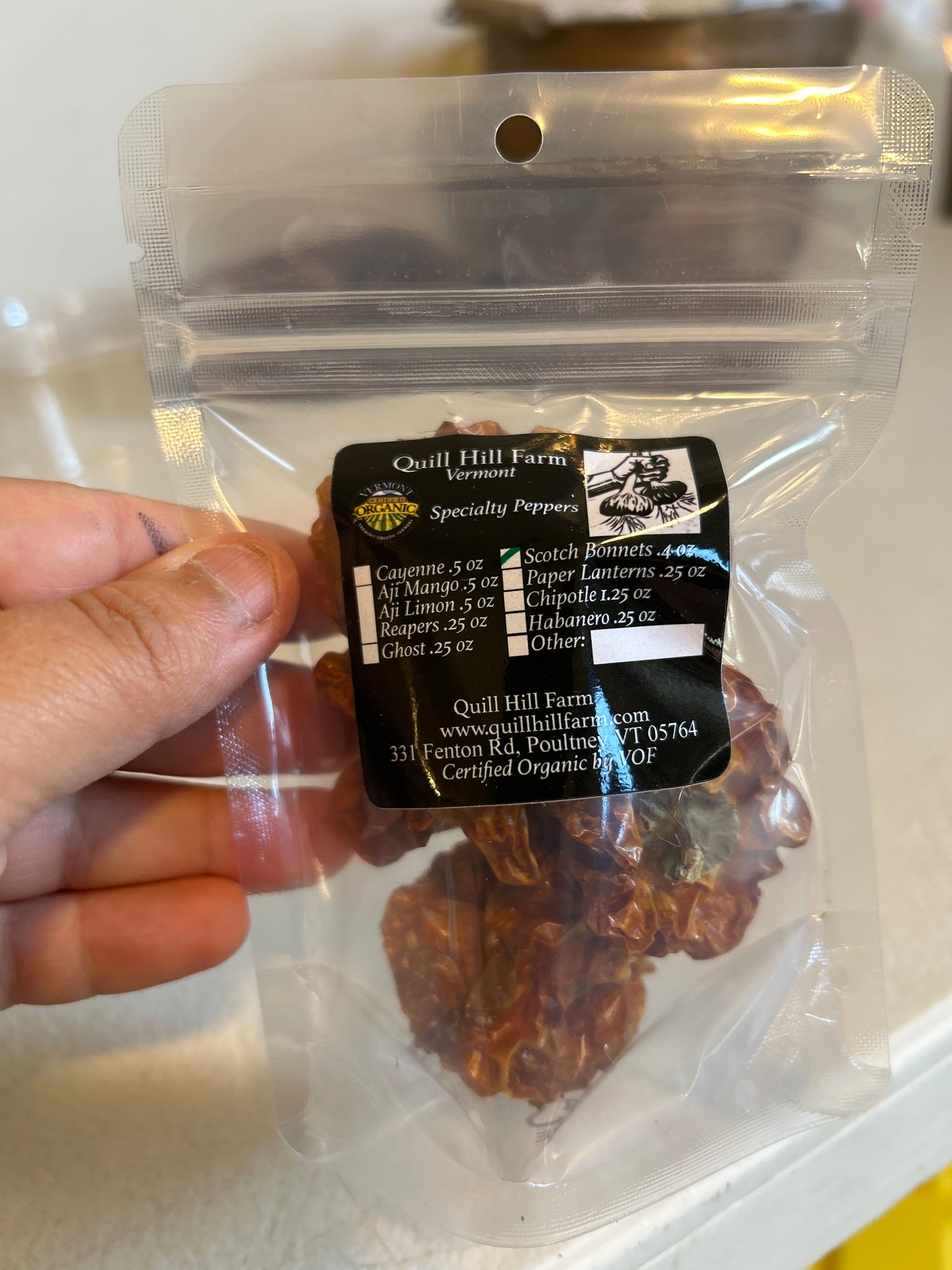 Scotch bonnets- organic