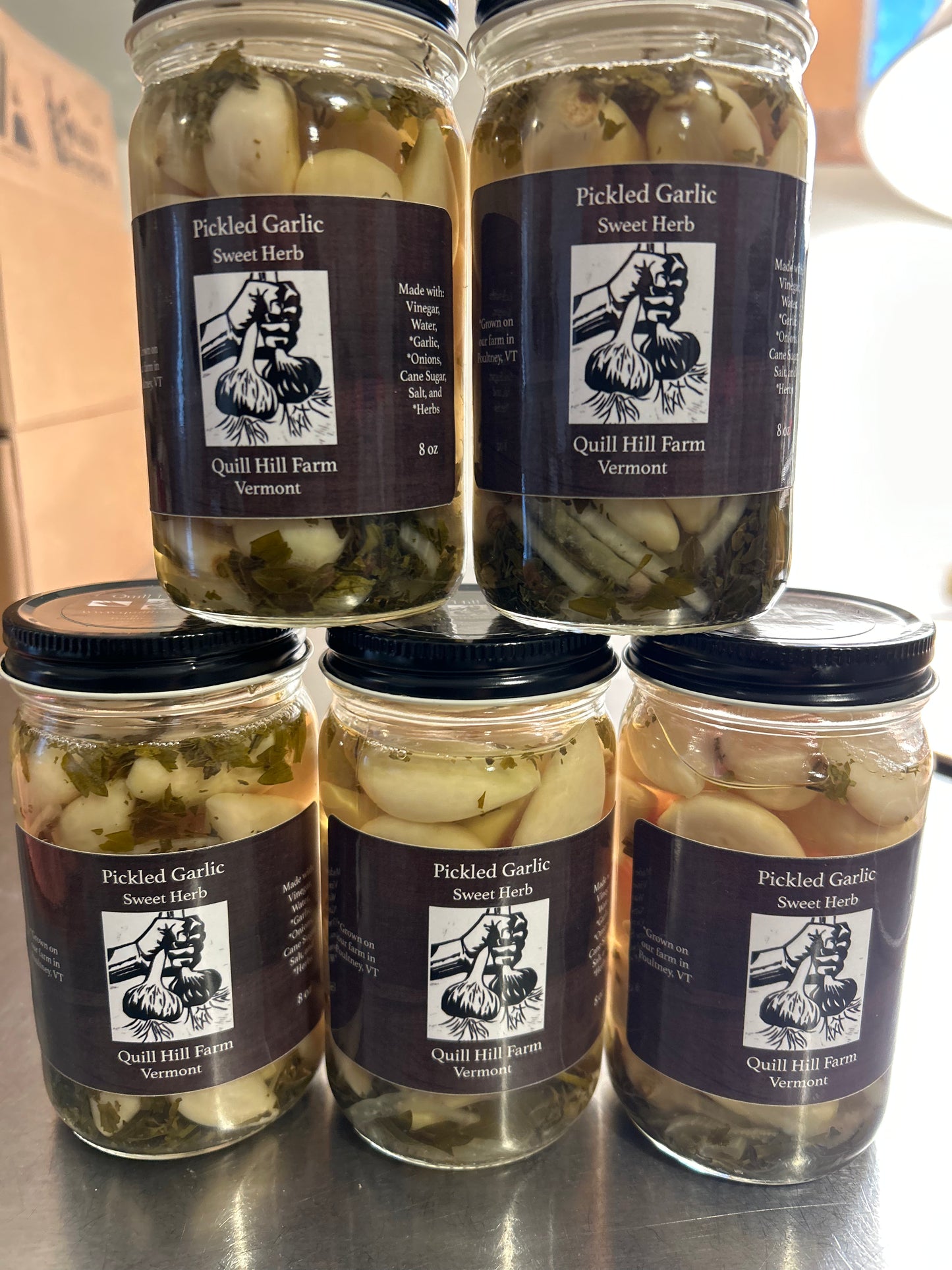 Pickled Garlic- Sweet Herb