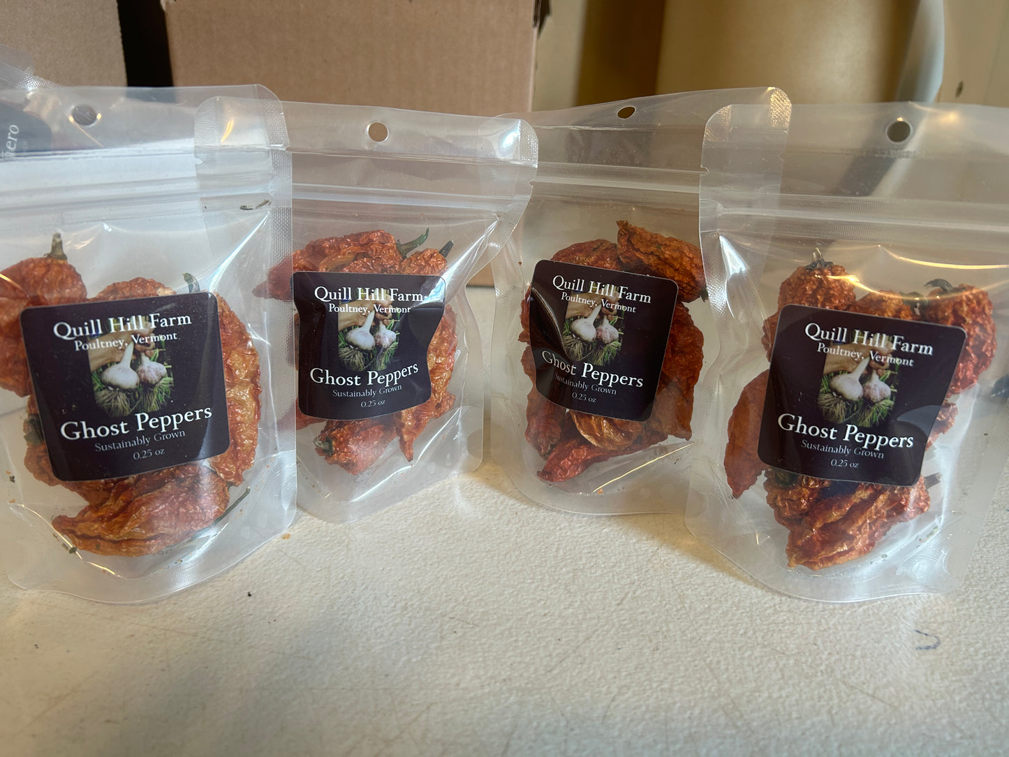 Organic Ghost Peppers 4-pack