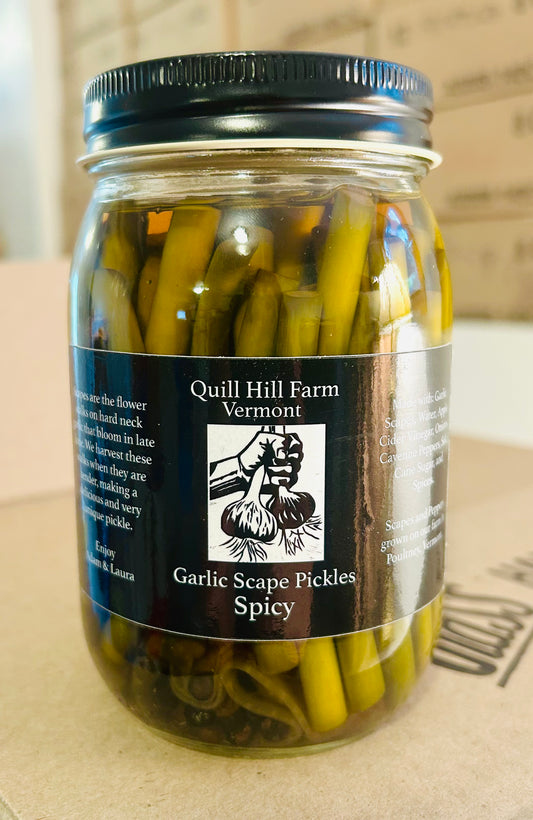 Spicy Garlic Scape Pickles