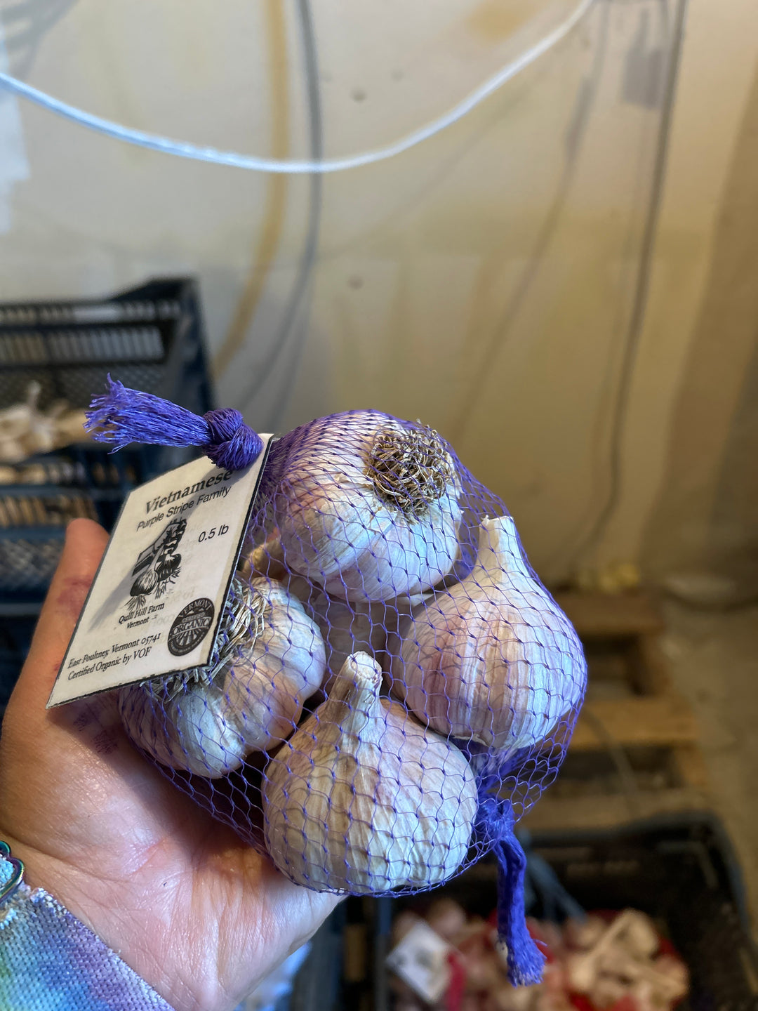 Vietnamese Purple Stripe-certified organic