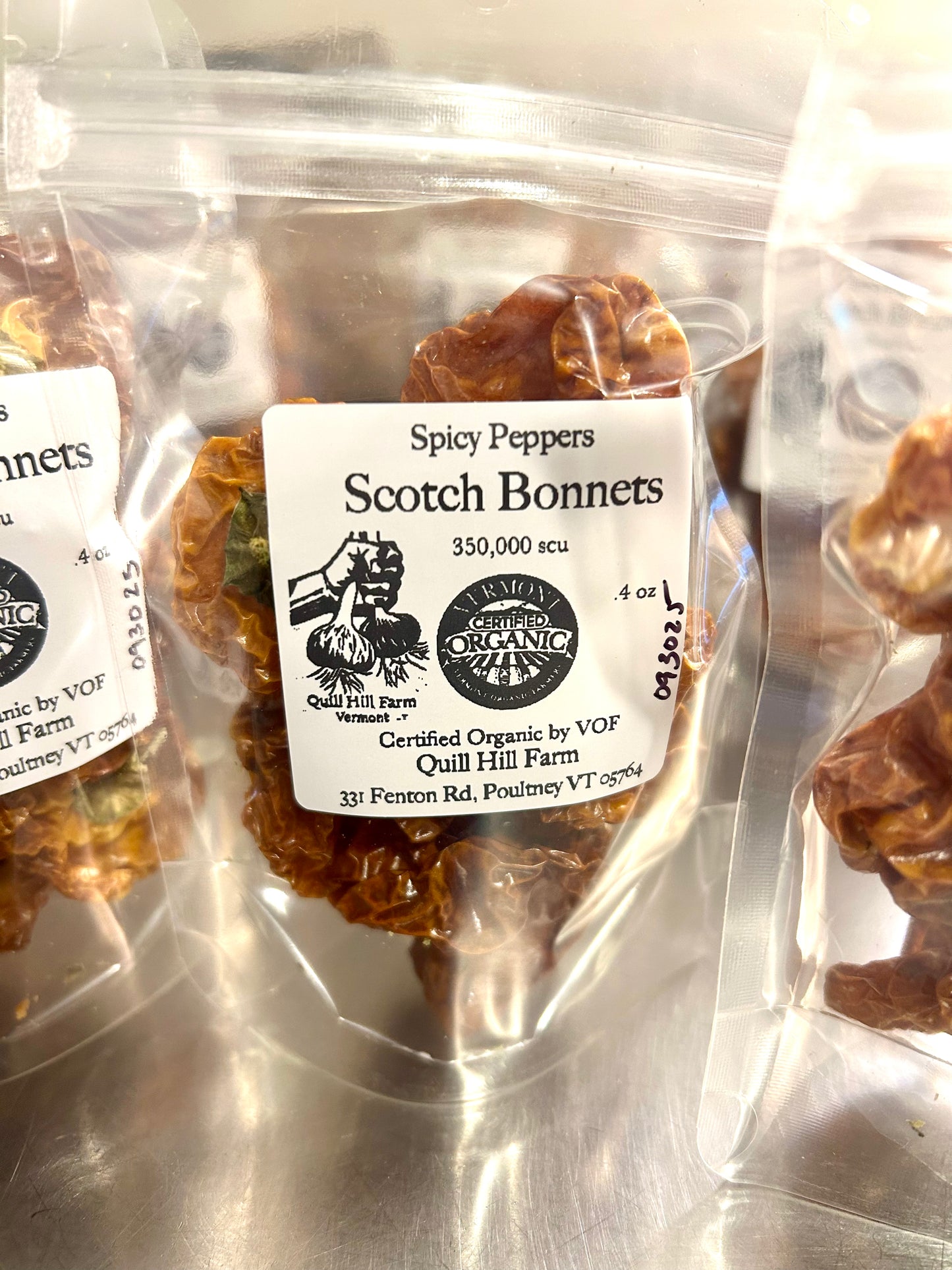 Scotch Bonnets- Certified Organic