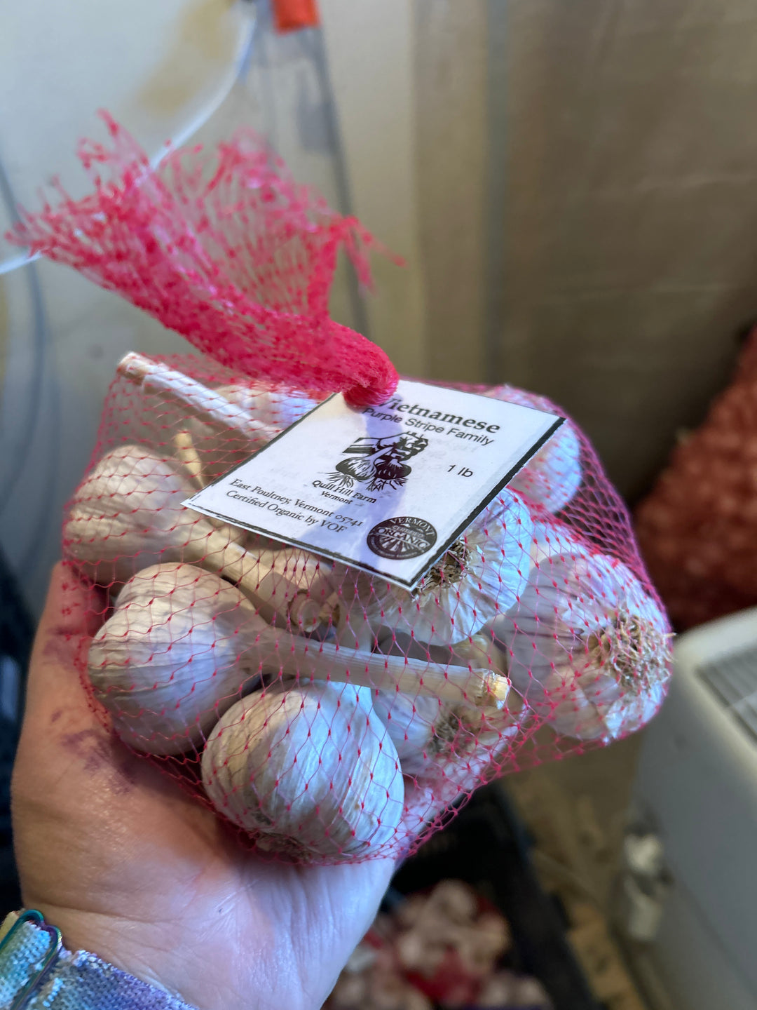 Vietnamese Purple Stripe-certified organic