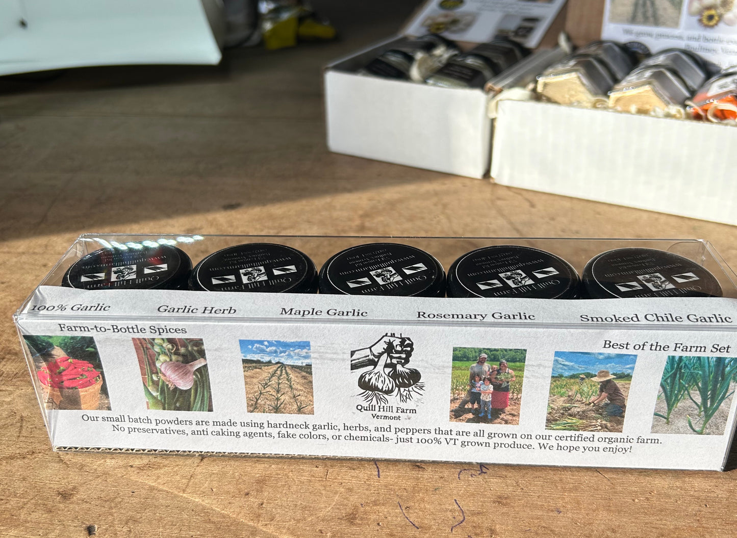 Farm gift set, 5 small jars