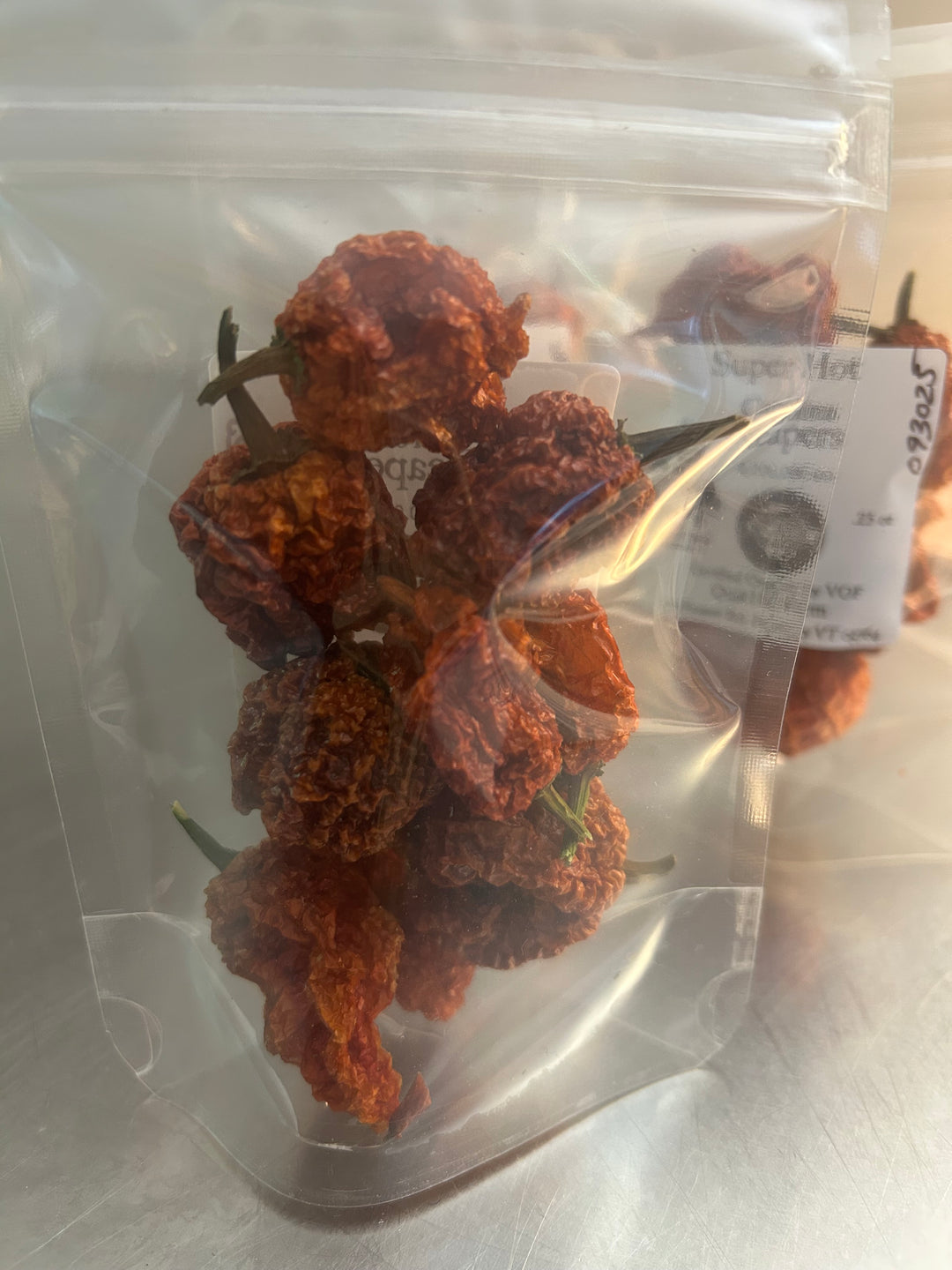 Carolina Reapers Dried Peppers- Certified Organic