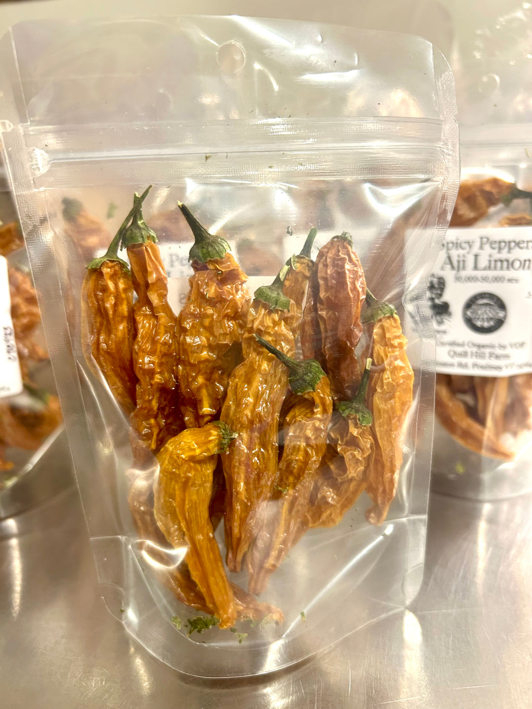 Aji Limon Peppers- Certified Organic