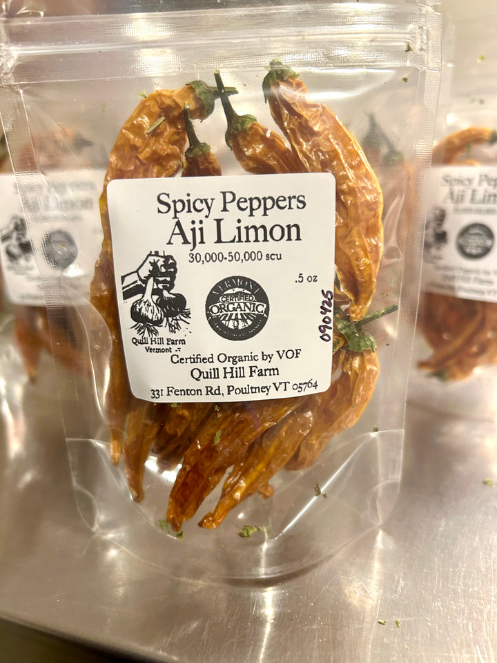 Aji Limon Peppers- Certified Organic