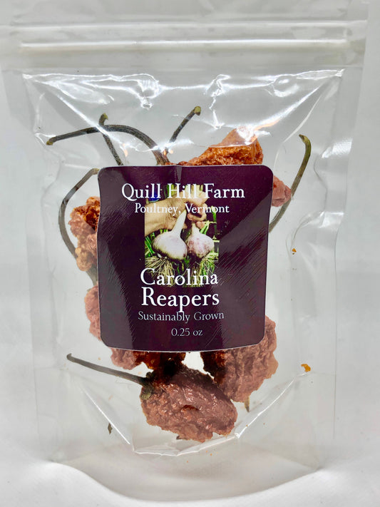 Organic Carolina Reapers Dried Peppers